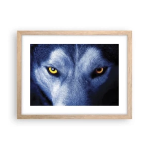 Poszter világos tölgy keretben - Hipnotizáló nézés - 40x30 cm