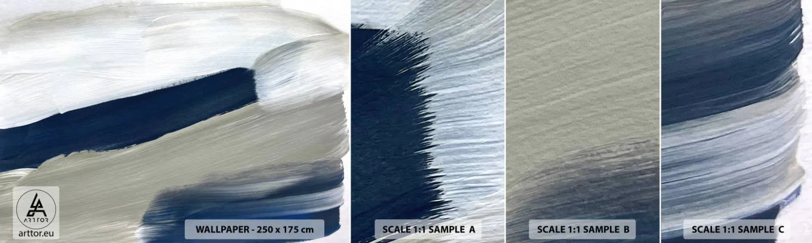 Fotótapéta Minta Standard Eco - Találkozás a fehérrel - Darab, Minimalista, Modern - 100x30 cm