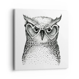 Vászonkép - Bölcsen és szeretettel - 40x40 cm