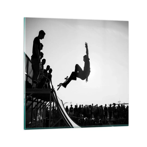 Üveg kép - Hősök és nézők - 60x60 cm