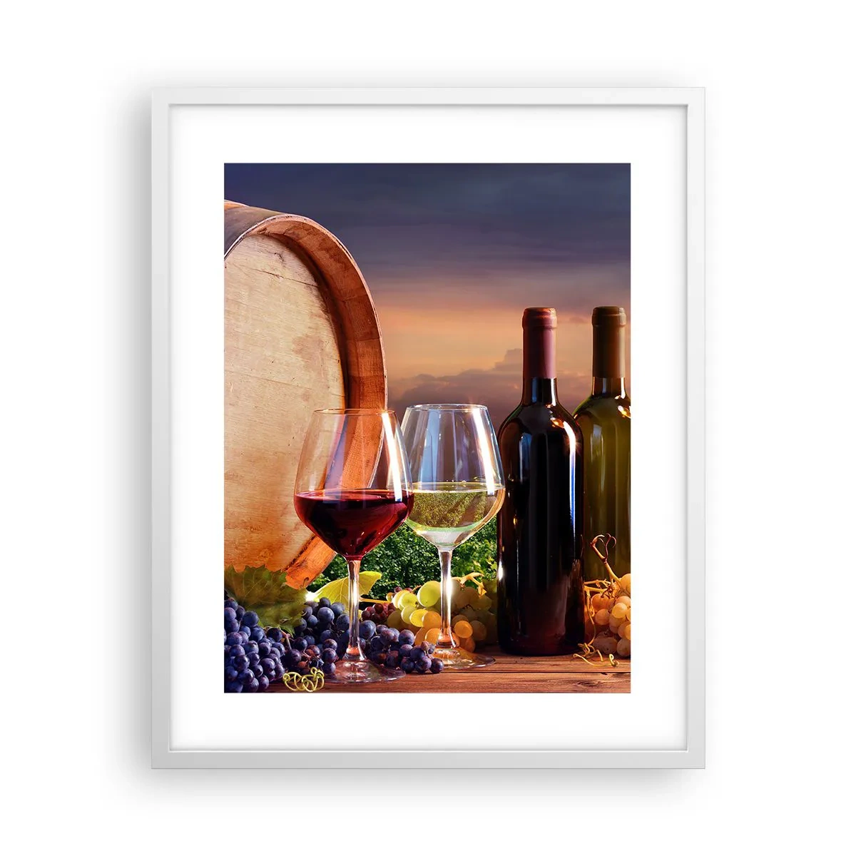 Poszter fekete keretben - Az életnek itt íze van - 40x50 cm