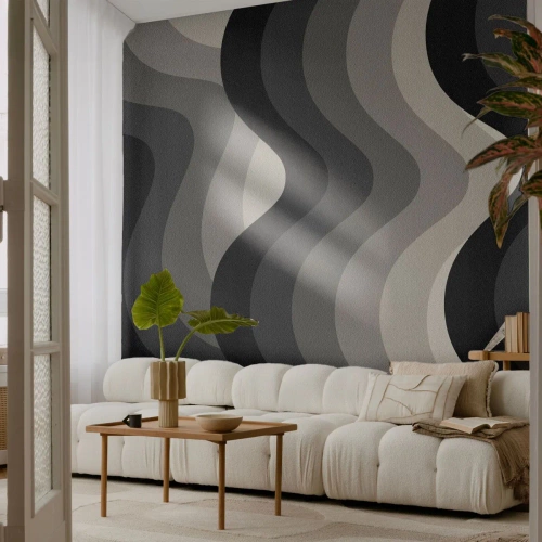 Fotótapéta Premium Canvas - Hullám a hullám után - Vonalak, Hullámok, Absztrakció - 150x105 cm