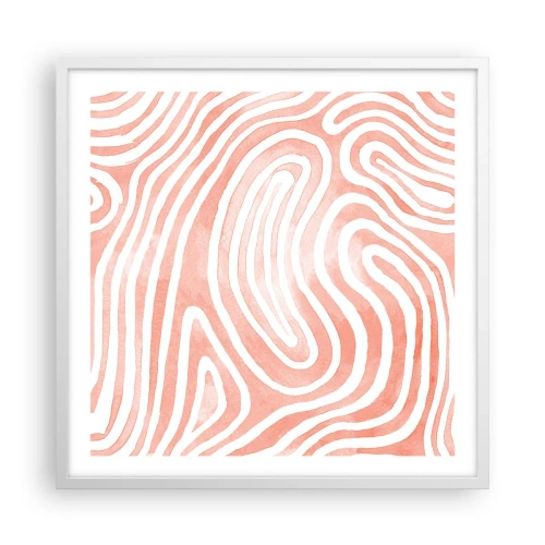 Poszter fekete keretben - Egy korall labirintusban - 60x60 cm