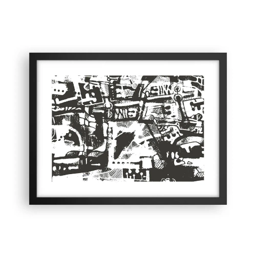 Poszter fehér keretben - Rend vagy káosz? - 40x30 cm