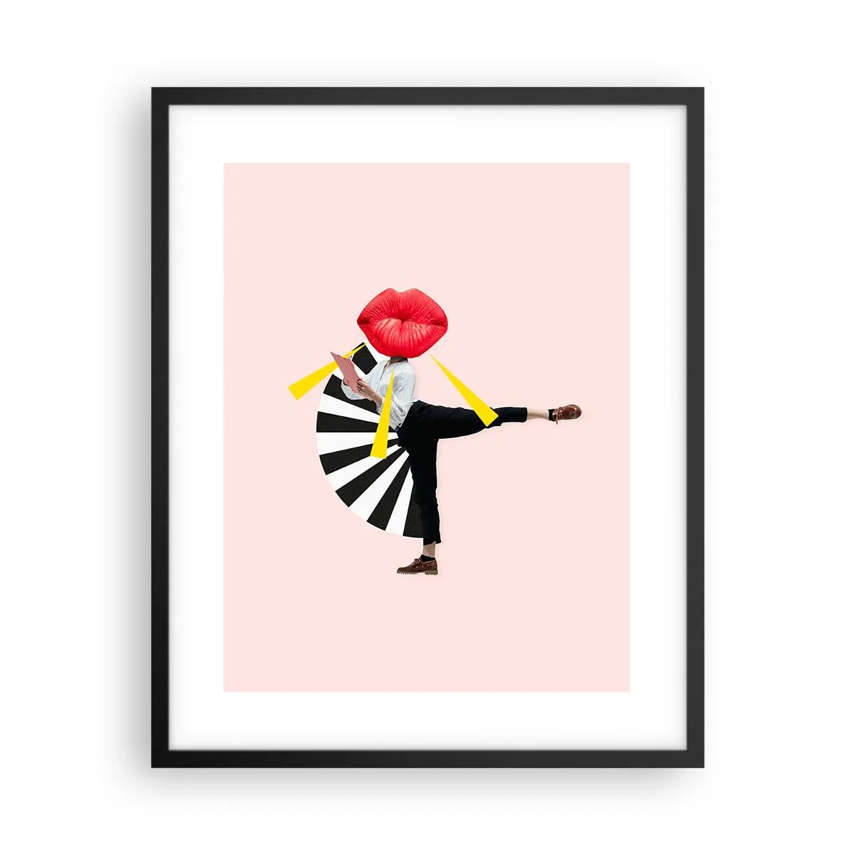 Poszter fehér keretben - Szürreális pop art - 40x50 cm