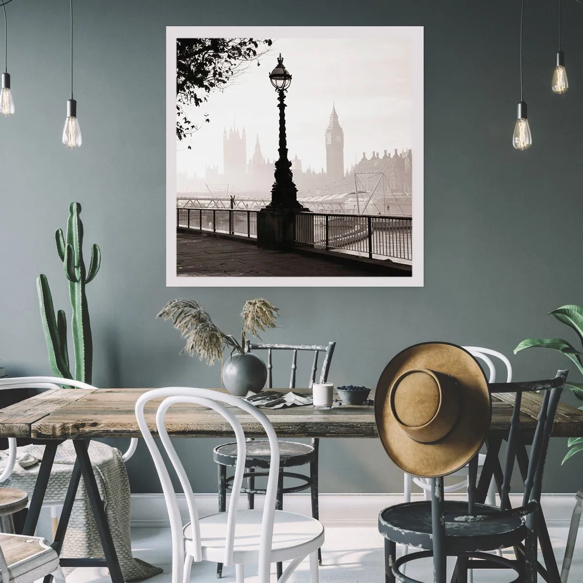 Poszter - Londoni reggel - 60x60 cm