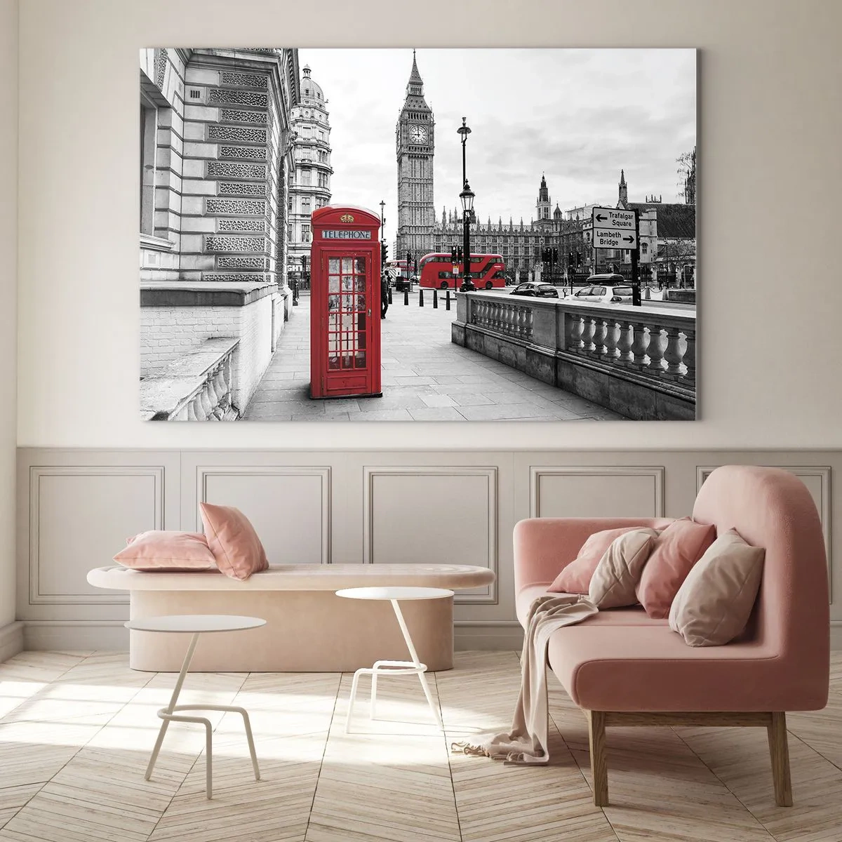 Üveg kép - London, kétségtelenül - 120x80 cm