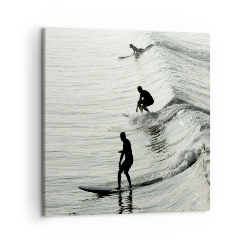 Vászonkép - A hullámmal találkozni - 60x60 cm