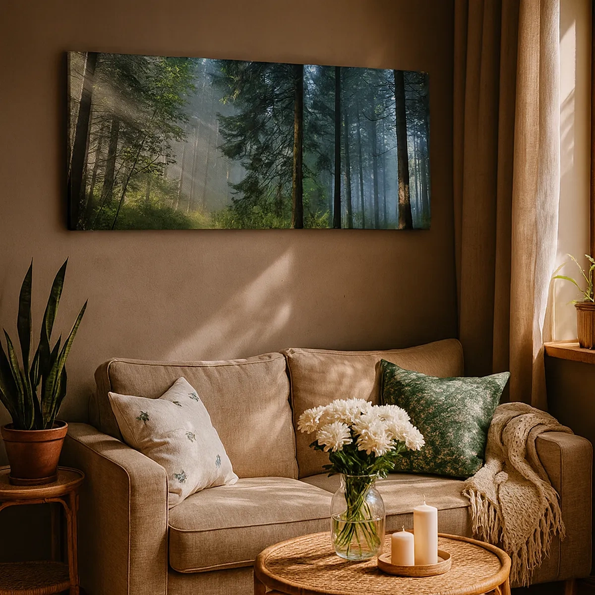 Vászonkép - Sugárzó reggel - 30x30 cm