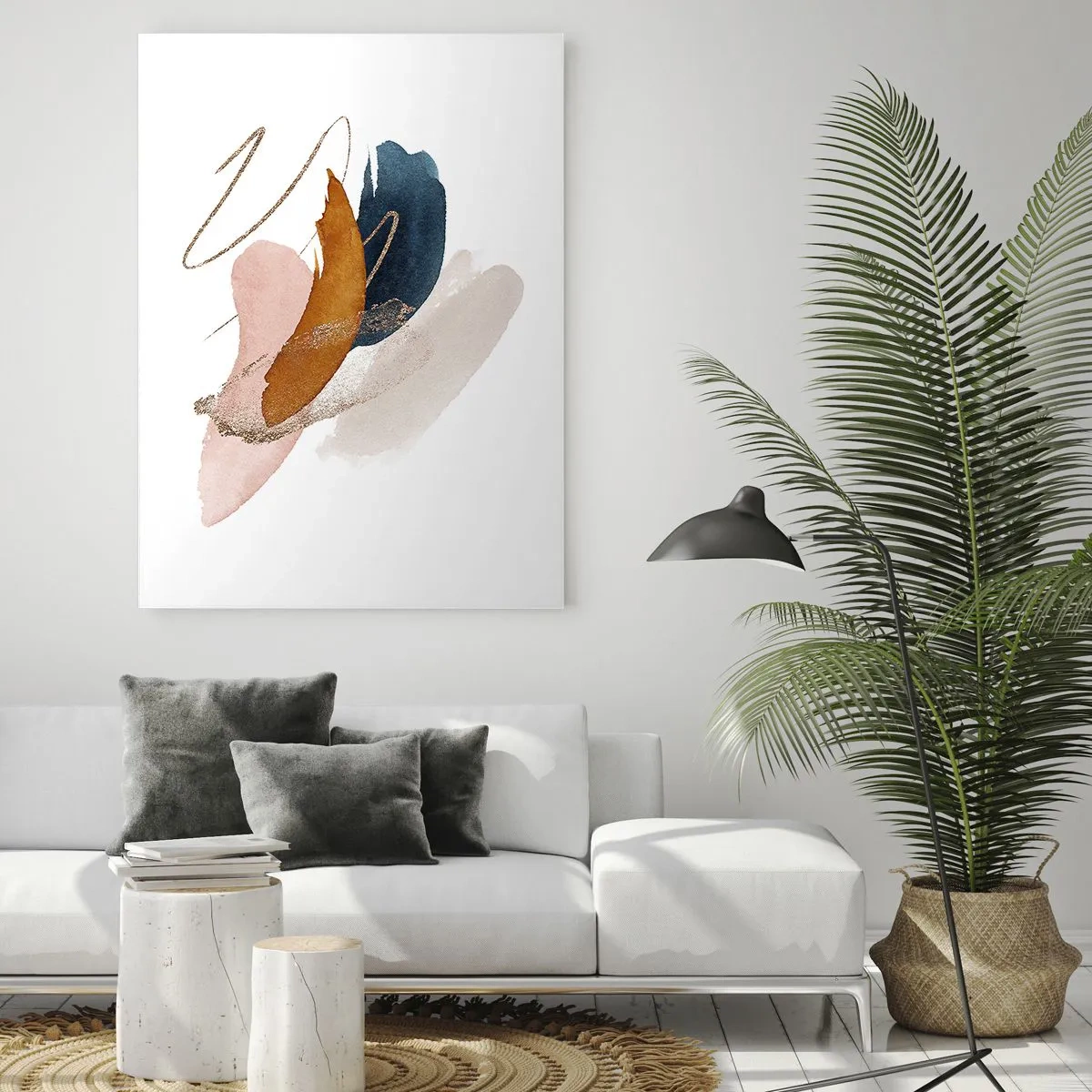 Üveg kép - Szárnyas kompozíció - 50x70 cm