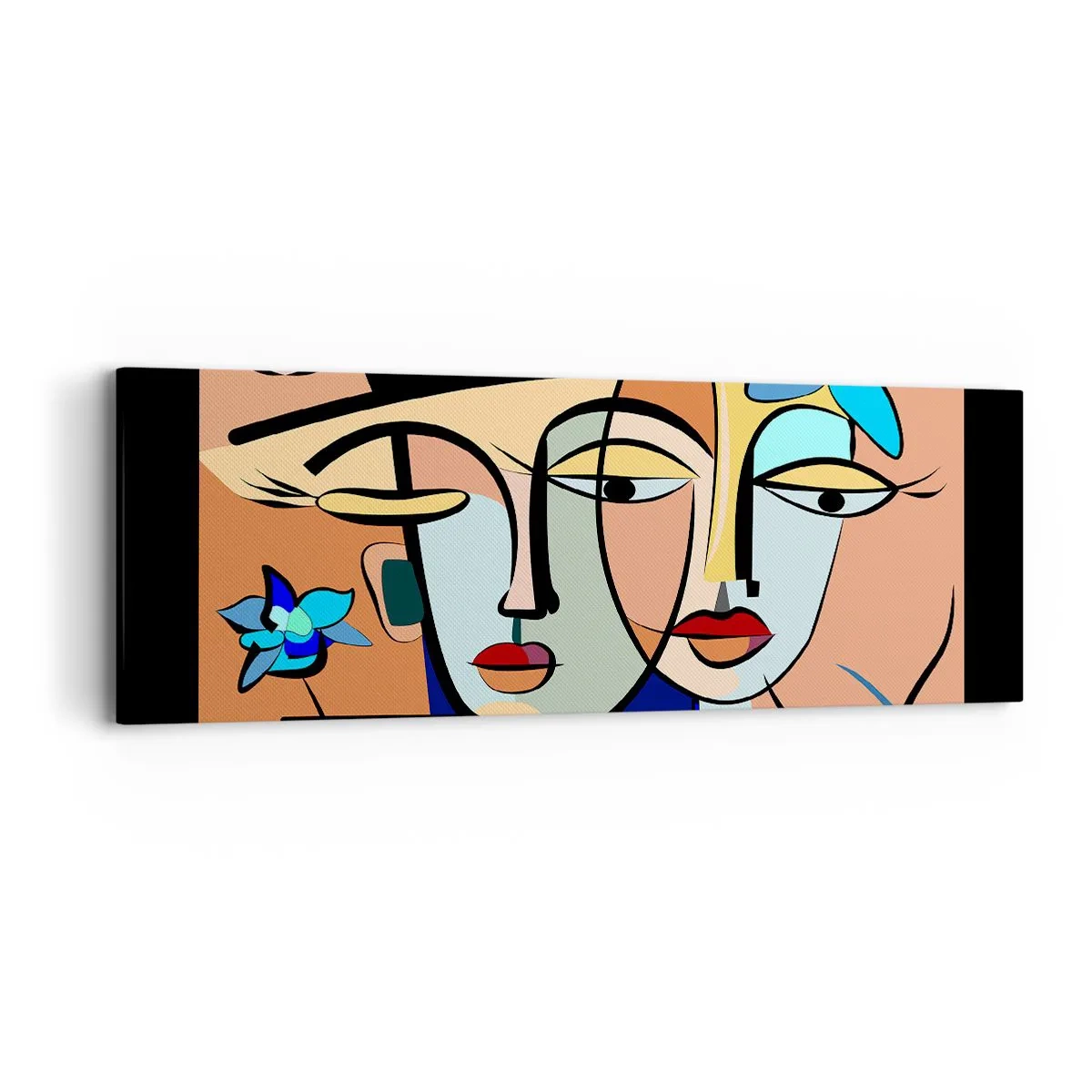 Vászonkép - Picasso randez vous - 90x30 cm