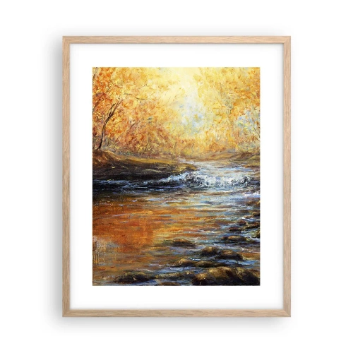 Poszter világos tölgy keretben - Az Arany Patak - 40x50 cm