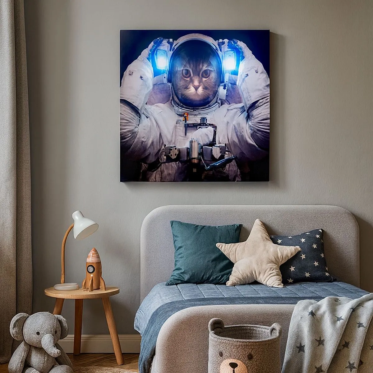 Vászonkép - Houston, baj van - 30x30 cm