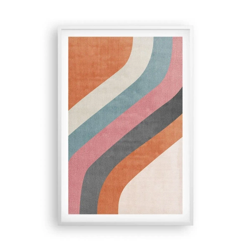 Poszter fekete keretben - Diagonális kompozíció - mozgás - 61x91 cm
