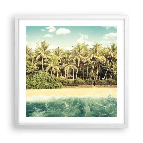 Poszter fekete keretben - Talán itt? - 50x50 cm