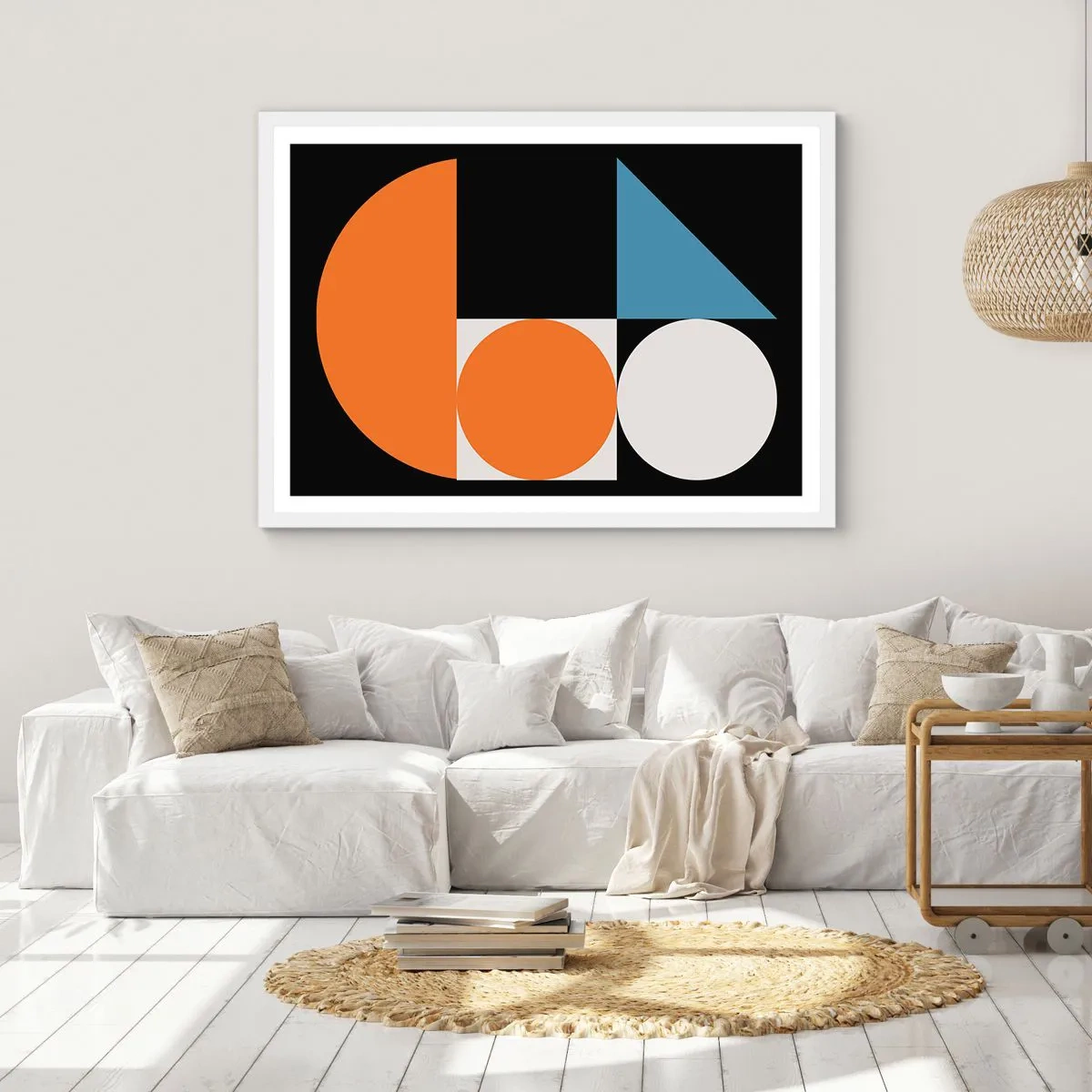 Poszter fekete keretben - Képletes rendszer - 70x50 cm