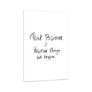 Üveg kép - Hogyan élj? - 70x100 cm