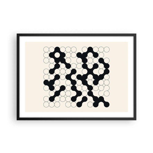Poszter fehér keretben - Kínai játék - variáció - 70x50 cm