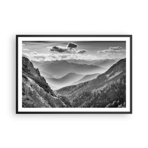 Poszter fehér keretben - Egészen a horizontig - 91x61 cm