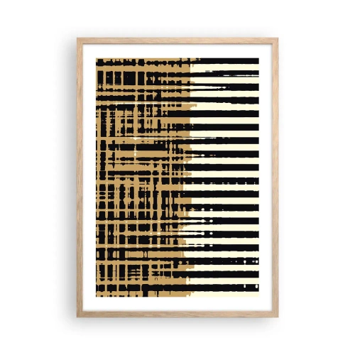 Poszter világos tölgy keretben - Építészeti absztrakció - 50x70 cm