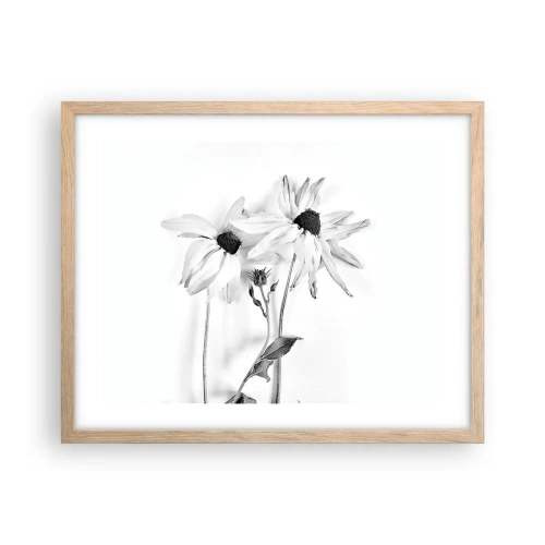 Poszter világos tölgy keretben - Senki sem akar egyedül lenni - 50x40 cm