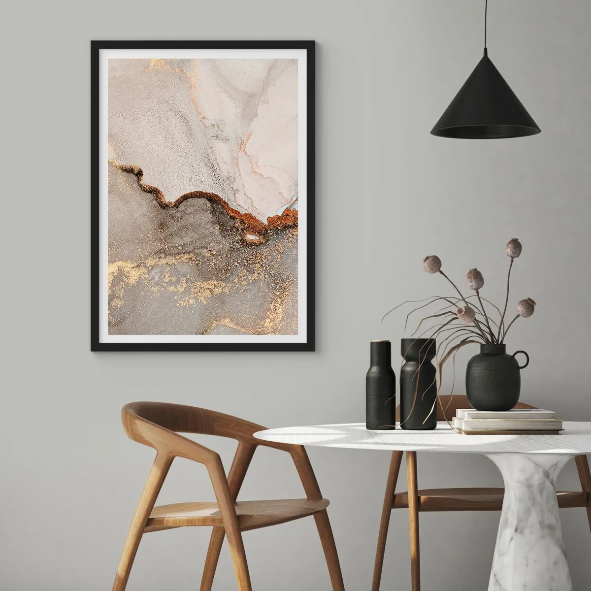 Poszter fehér keretben - A színek határán - 61x91 cm