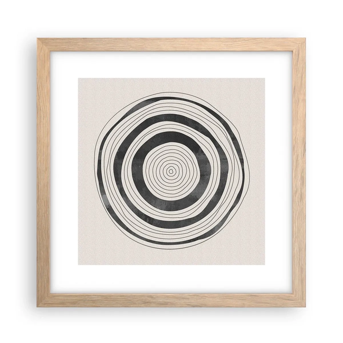 Poszter világos tölgy keretben - Az a fontos, ami a kettő között van. - 30x30 cm