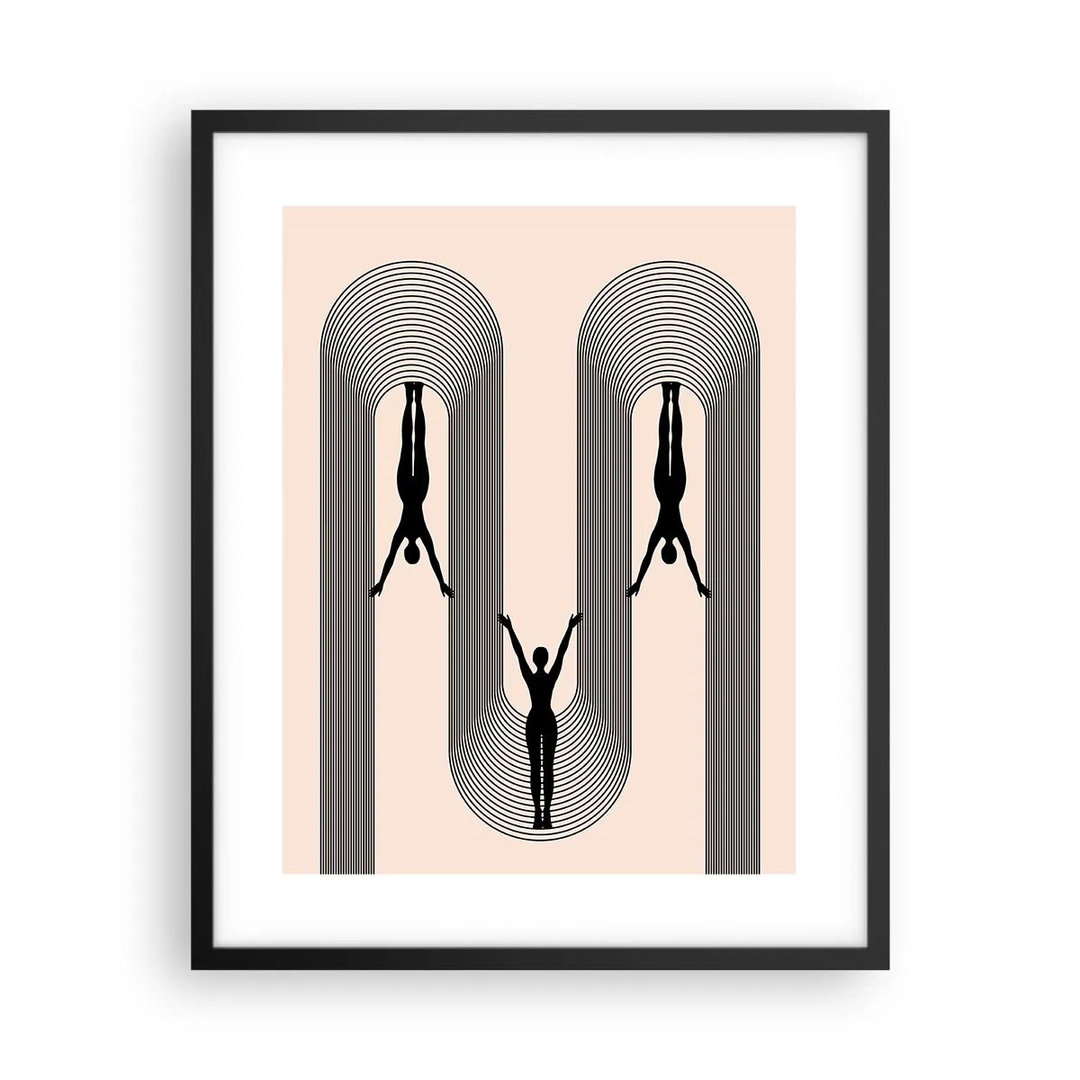 Poszter fehér keretben - Fejjel lefelé - 40x50 cm