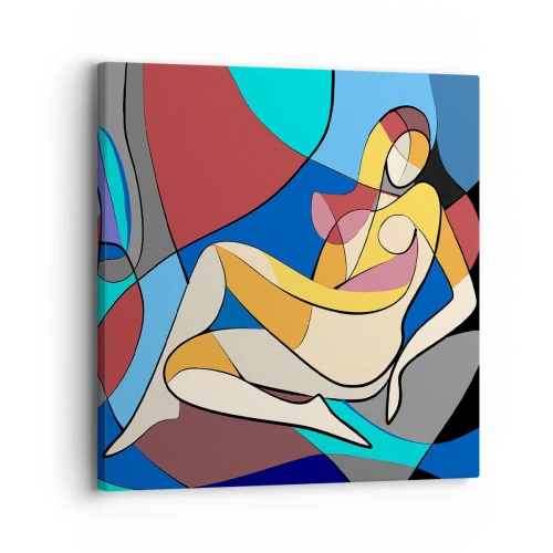 Vászonkép - Kubista akt - 30x30 cm