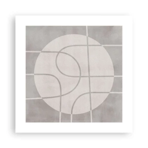 Poszter - Körkörös és egyenes - 40x40 cm