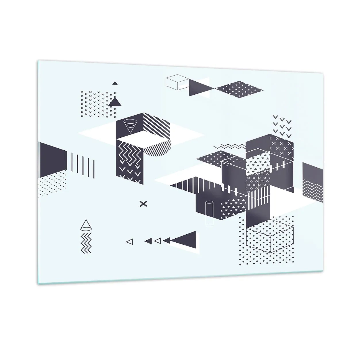 Üveg kép - Lélekben a matematika - 120x80 cm