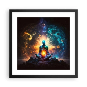 Poszter fehér keretben - Kozmikus nyugalom - 40x40 cm