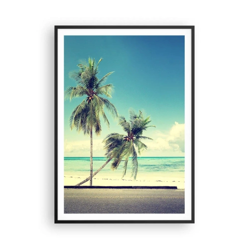 Poszter fehér keretben - Ideje elkezdeni a nyaralást - 70x100 cm