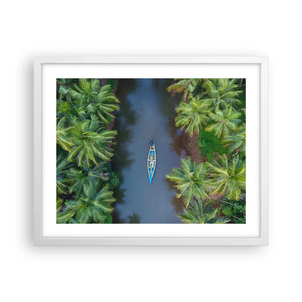 Poszter fekete keretben - Egy trópusi ösvényen - 50x40 cm