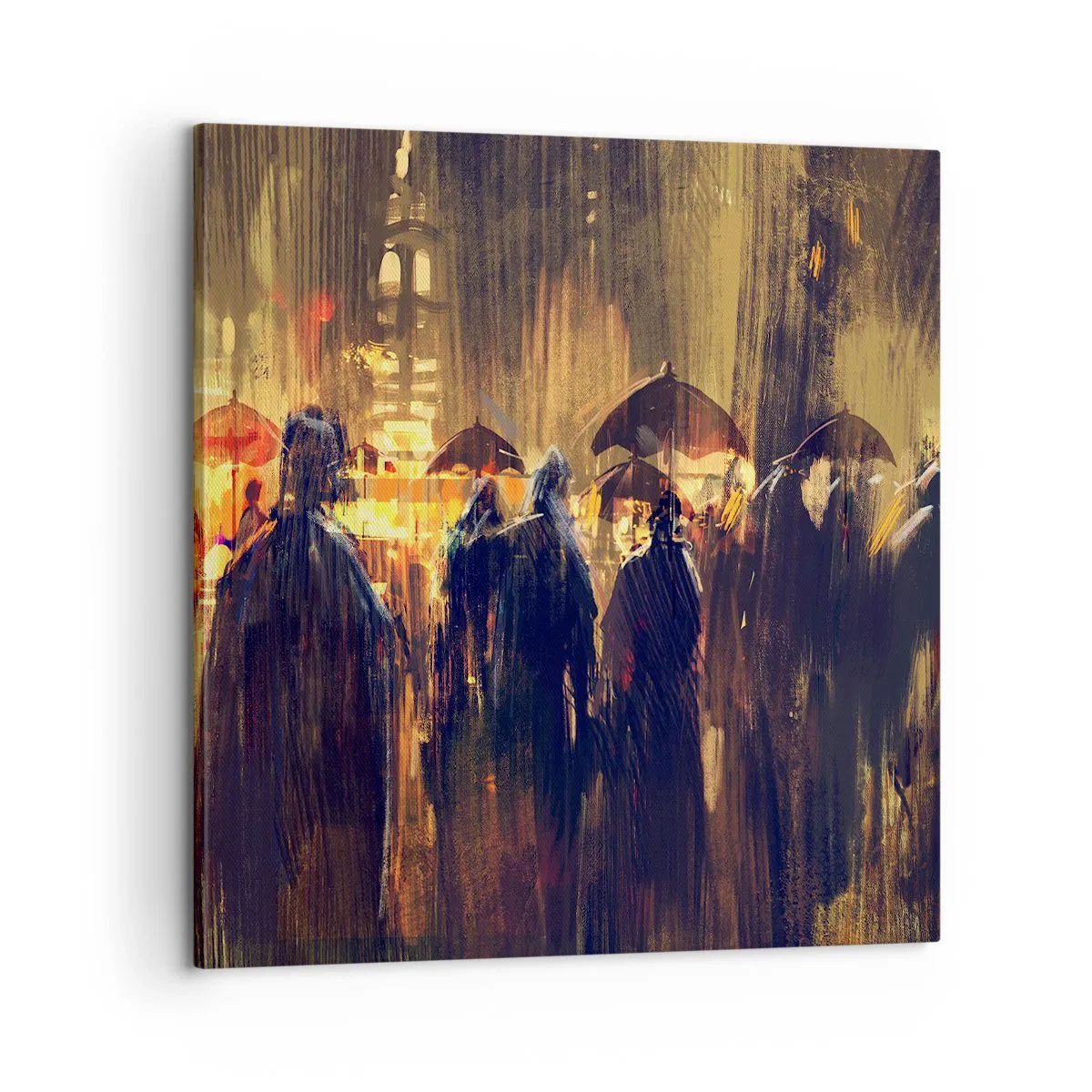 Vászonkép - Az eső imádói - 60x60 cm
