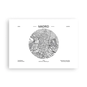 Poszter - Madrid anatómiája - 70x50 cm