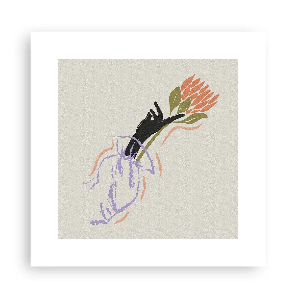 Poszter - Egy testvéri érintés - 30x30 cm