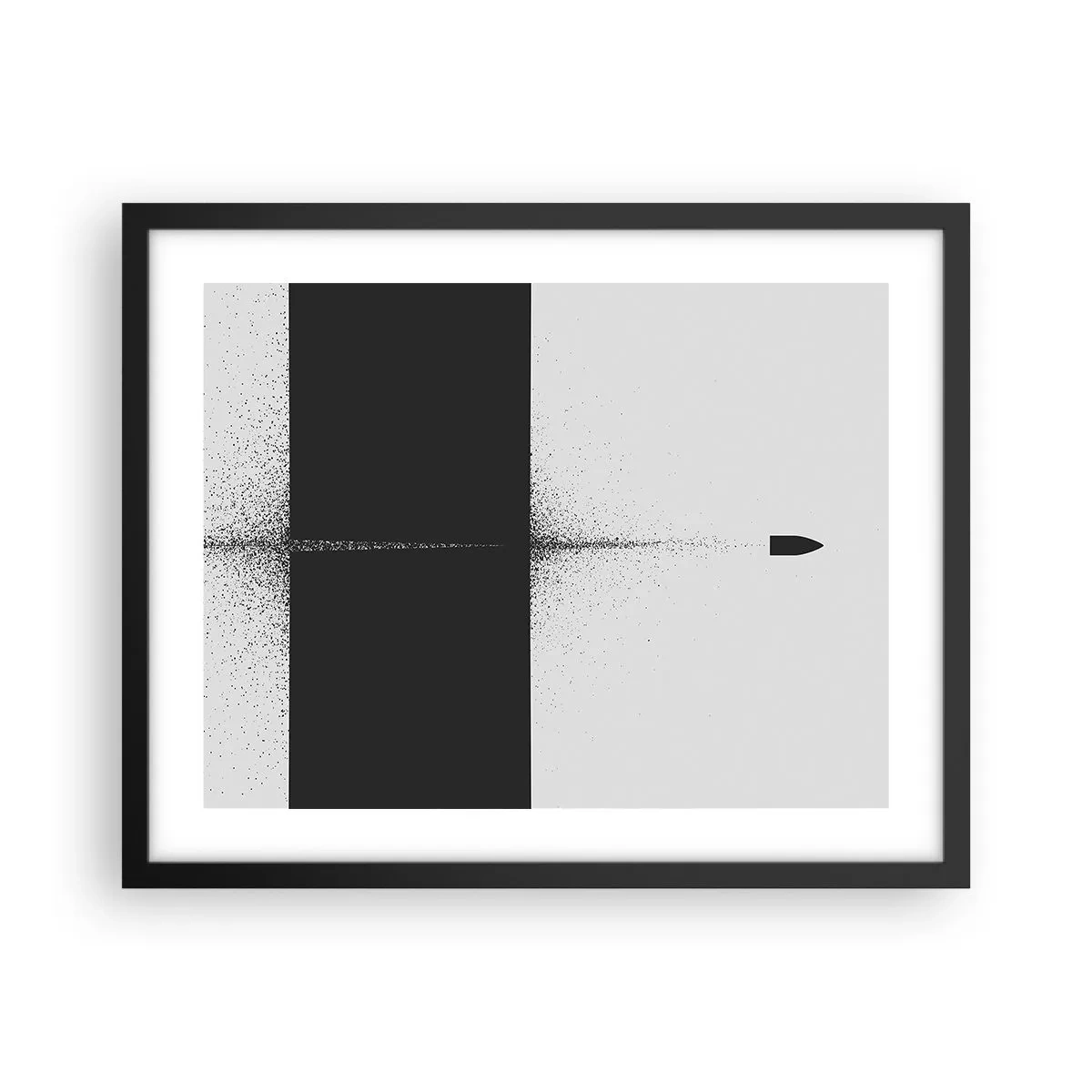 Poszter fehér keretben - Egyenesen a cél felé - 50x40 cm