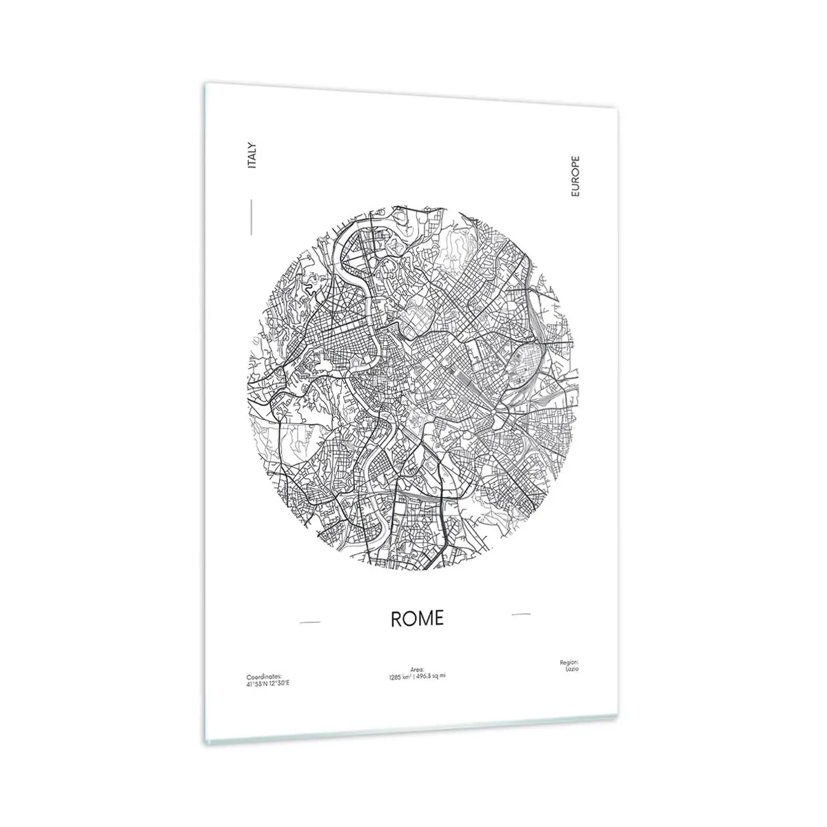 Üveg kép - Róma anatómiája - 50x70 cm