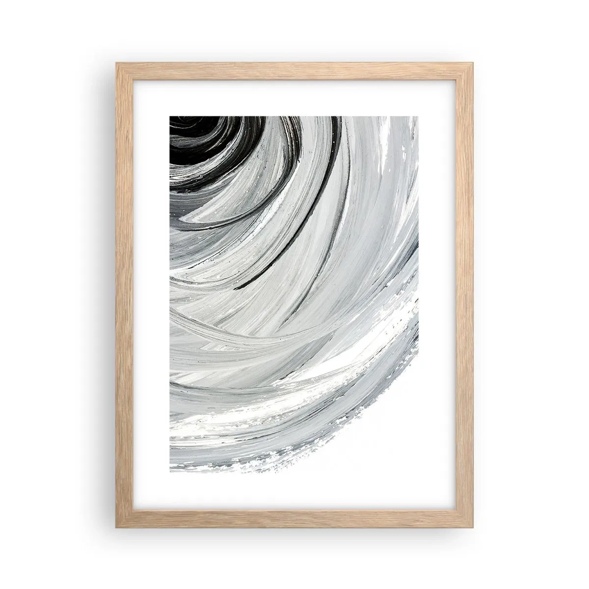 Poszter világos tölgy keretben - Orbitális kompozíció - 30x40 cm