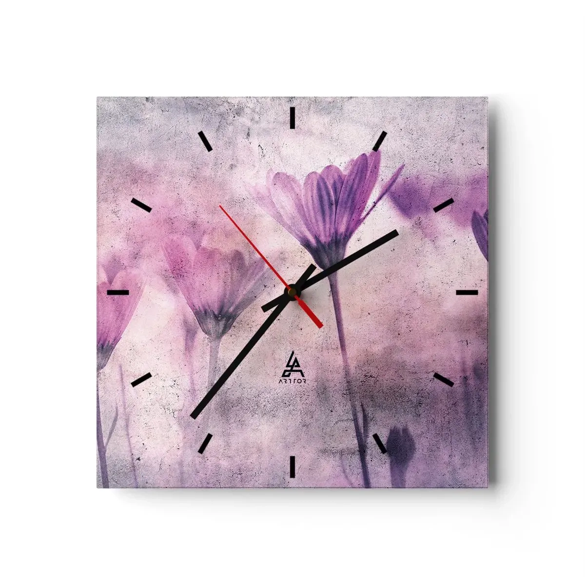 Falióra, Óra - A virágok álma  - 30x30 cm