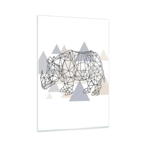 Üveg kép - Az erő szerkezete - 80x120 cm