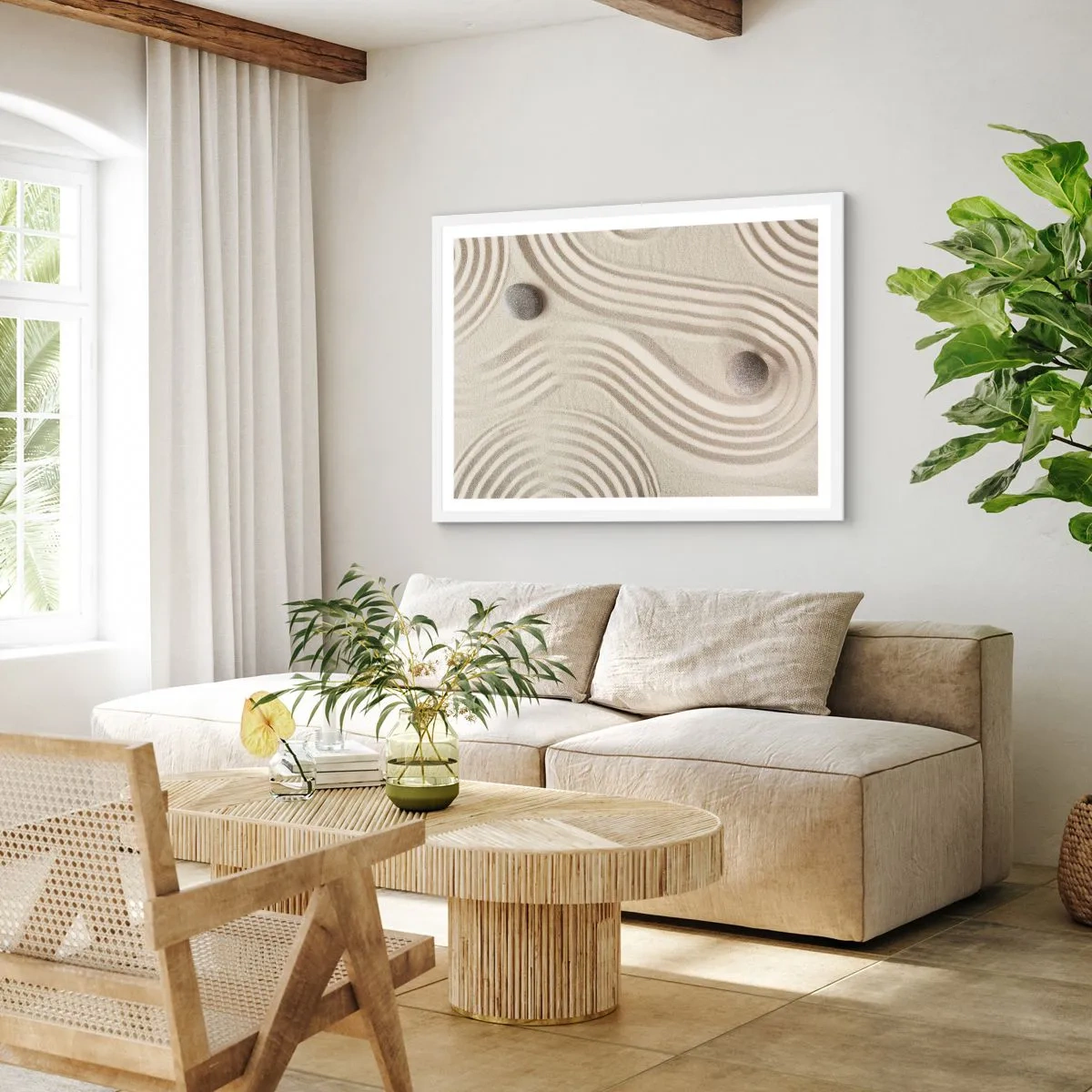 Poszter fekete keretben - A meleg érintése - 70x50 cm