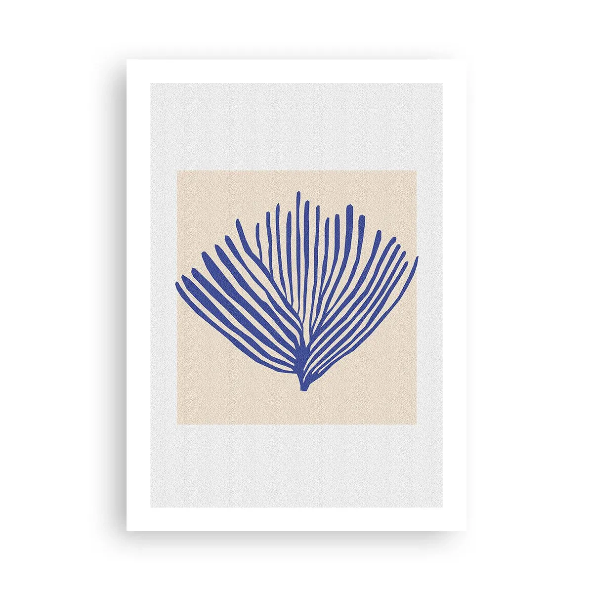 Poszter - Kék legyező - 50x70 cm