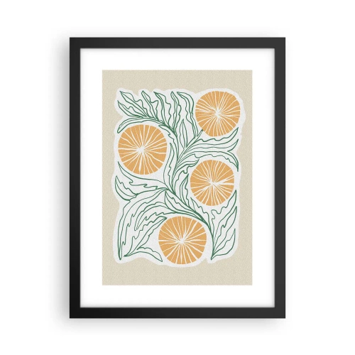 Poszter fehér keretben - Etnikus egy csipet absztrakcióval - 30x40 cm