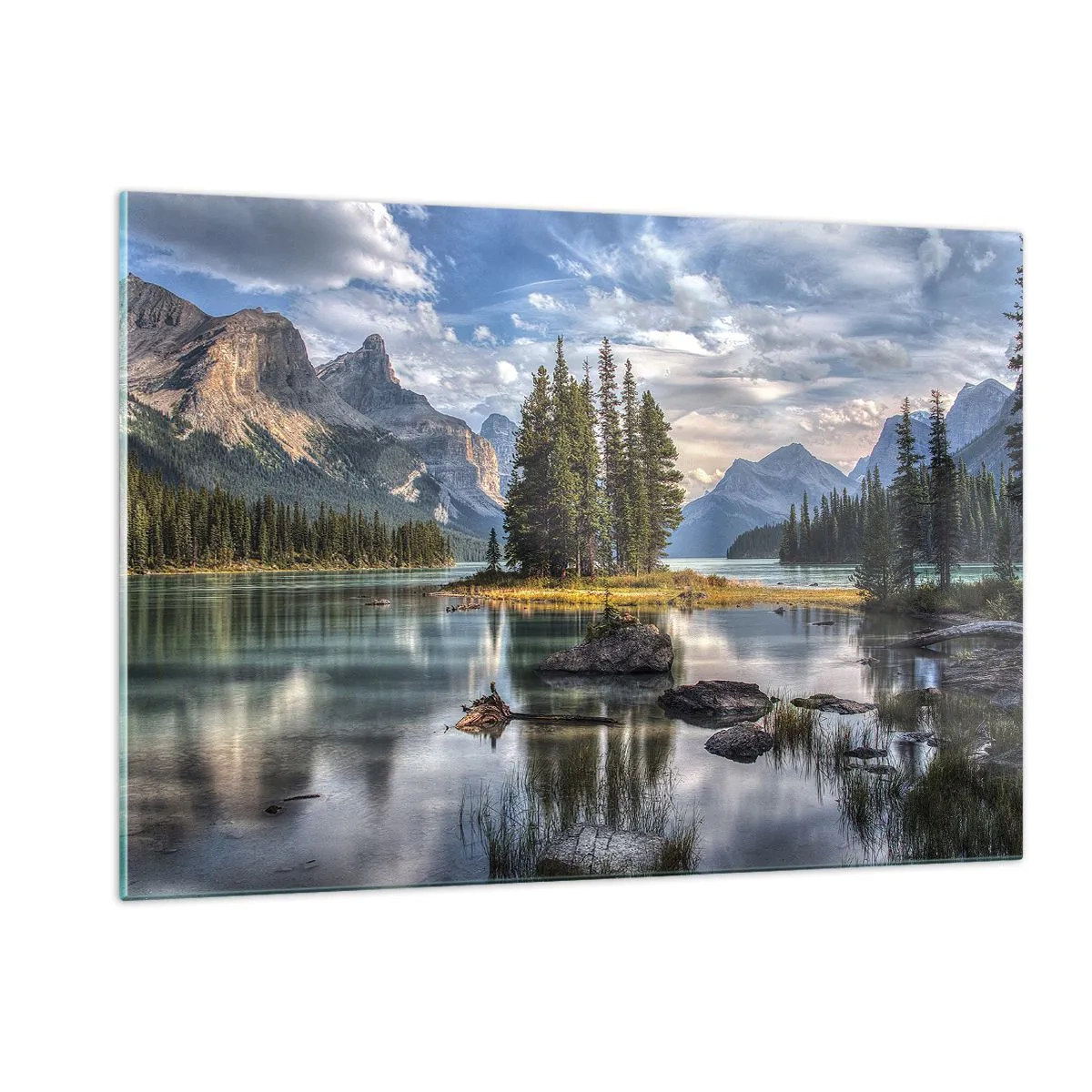 Üveg kép - A nagy és tiszta víz mellett... - 120x80 cm