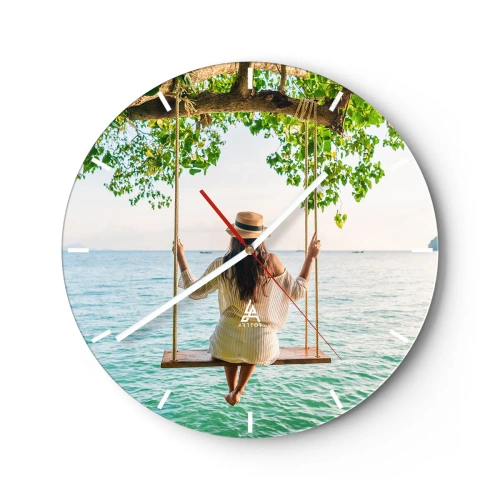 Falióra, Óra - Az élet gyönyörű - 40x40 cm
