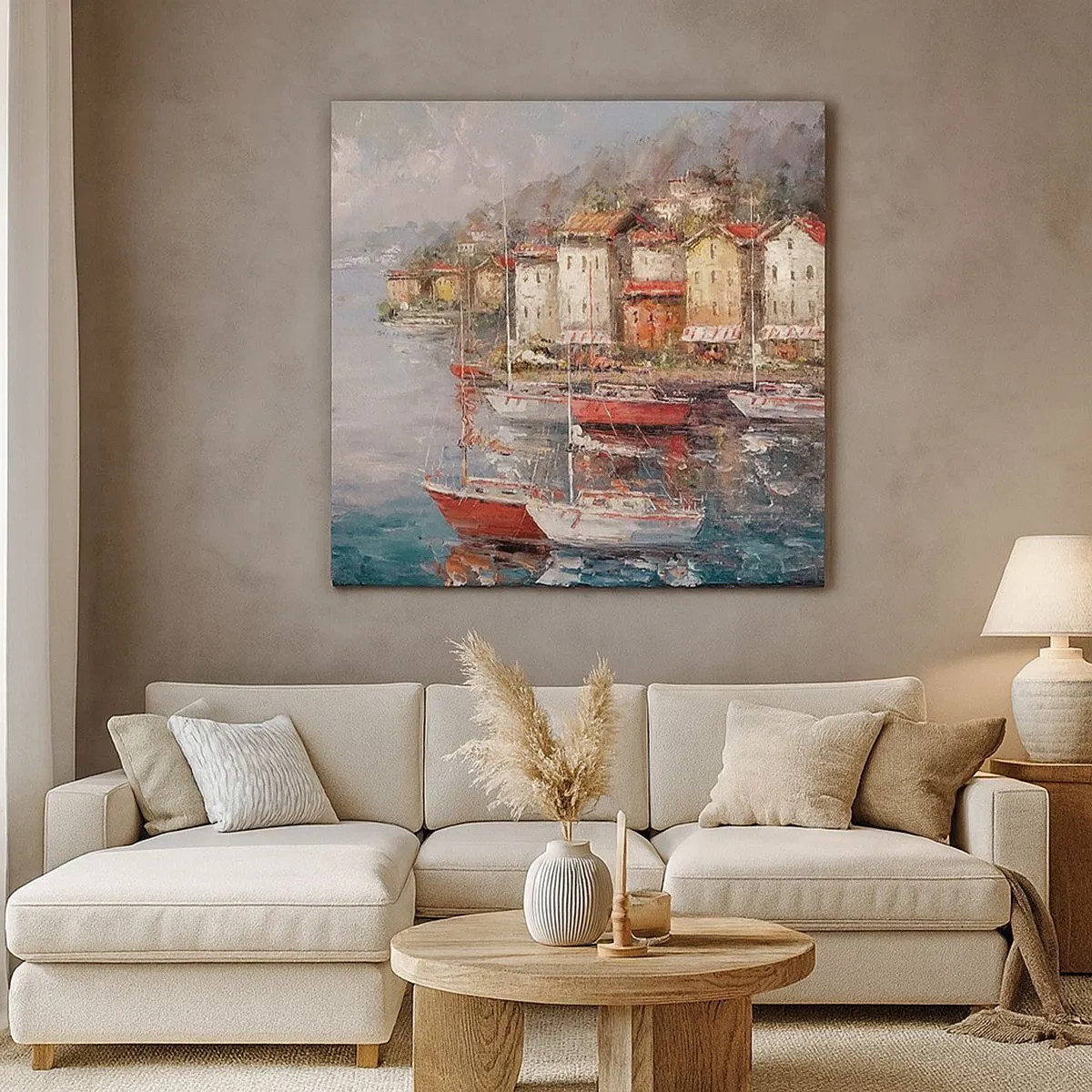 Vászonkép - Romantikus kikötő - 30x30 cm