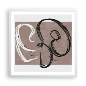 Poszter fekete keretben - Kompozíció - a teljesség keresése - 60x60 cm