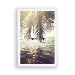 Poszter fekete keretben - Tetszés szerint hintázhat a felhők között - 61x91 cm